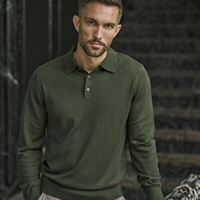 Tee Jays Knitted Polo Shirt Thumbnail